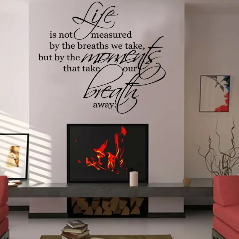 Buy Saying Life Is Not Measured Art Vinyl Decal Wall
