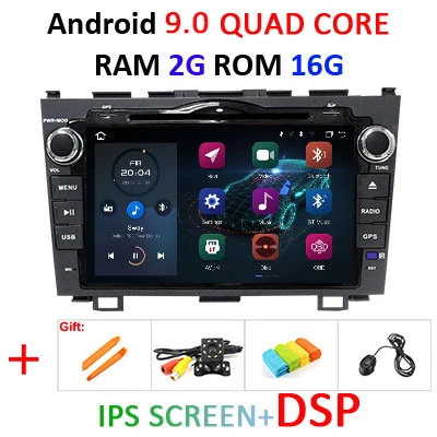 DSP ips экран HD 4G Android 9,0 AV выход автомобильный DVD плеер для CRV CR-V gps навигация Радио мультимедийный плеер стерео - Цвет: 9.0 2G 16G IPS DSP