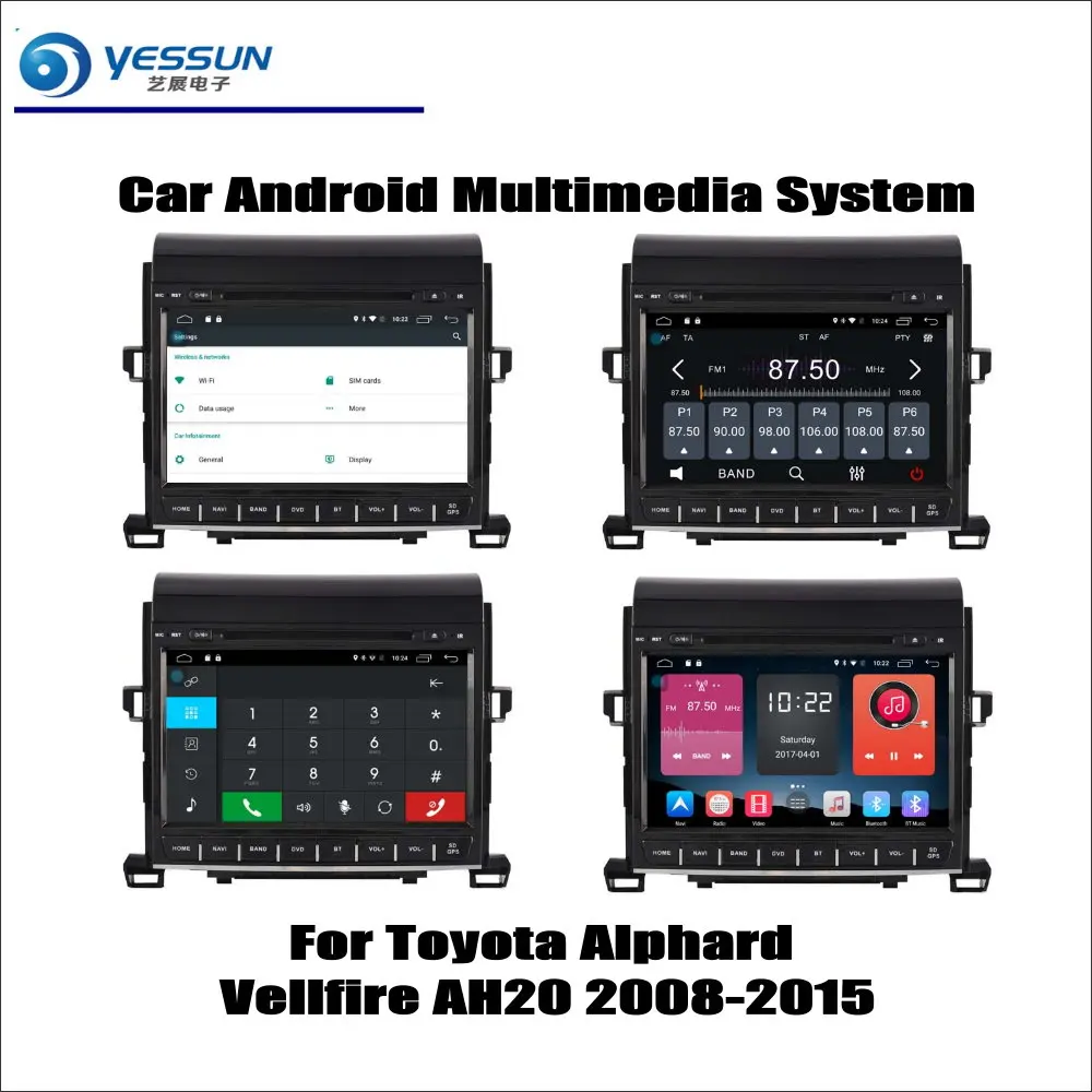 

For Toyota Alphard Vellfire AH20 2008-2015 Car Radio CD DVD Player GPS Navigation Android System HD 9" Screen Multimedia