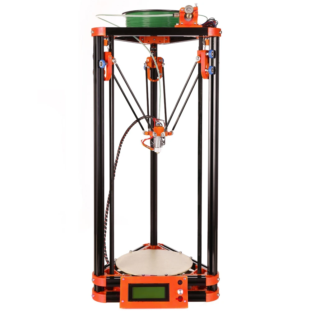 4 Hot Sale Printer 3d High Quality Delta Mini 3d Printer Diy Kit  with 40m filament masking tape  8GB SD card for Free