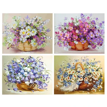 

DIY Small daisy Diamond Embroidery Mosaic Wall Decoration Full Rubik's Cube Diamond Painting Cross Stitch Floral Series