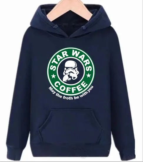 

2019 New Arrival Cool star wars hoodies funny COFFEE Printed hoodies Men's Streetwear HipHop Tops