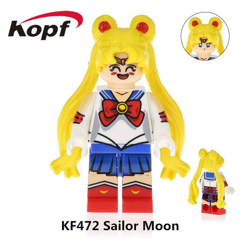 

Single Sale Super Heroes Building Blocks Bricks Sailor Moon Sailor Venus Mercury Jupiter Chiba Figures Children Toys KF472