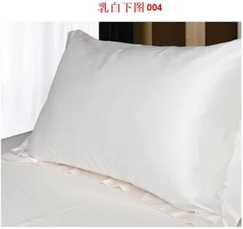 

2019 Silk Pillow Cover Standard Single Pillowcase Solid Silk Pillow Case White/Black/Pink/Purple 48*74cm 2pcs/Lot Free Shipping