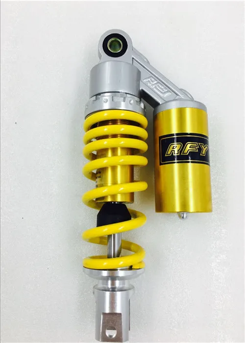 

235mm Motorcycle Universal Air Bumpers For Honda Suzuki Yamaha Kawasaki ATV Go Kart Quad Dirt Sports Motorcycle Silver + yellow