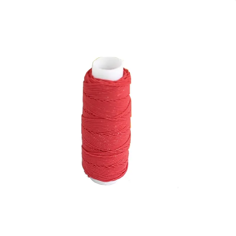 Веревка для шитья длиной 30 м/1 рулон разноцветных эластичных лент, эластичная лента, сморщенная для шитья платья, аксессуары для шитья, AA8514 - Цвет: Red
