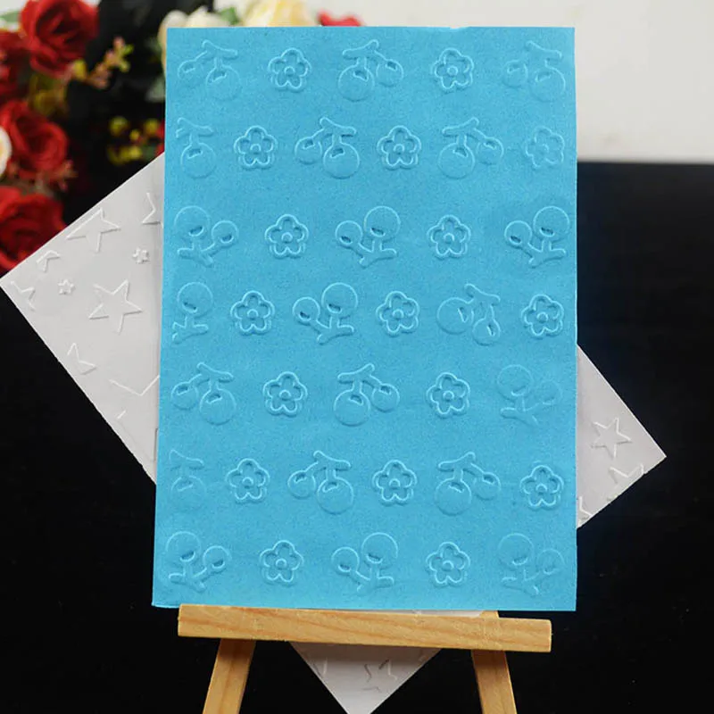 

Flower and Cherry embossing folder background for DIY Scrapbooking Decorative Embossing card making