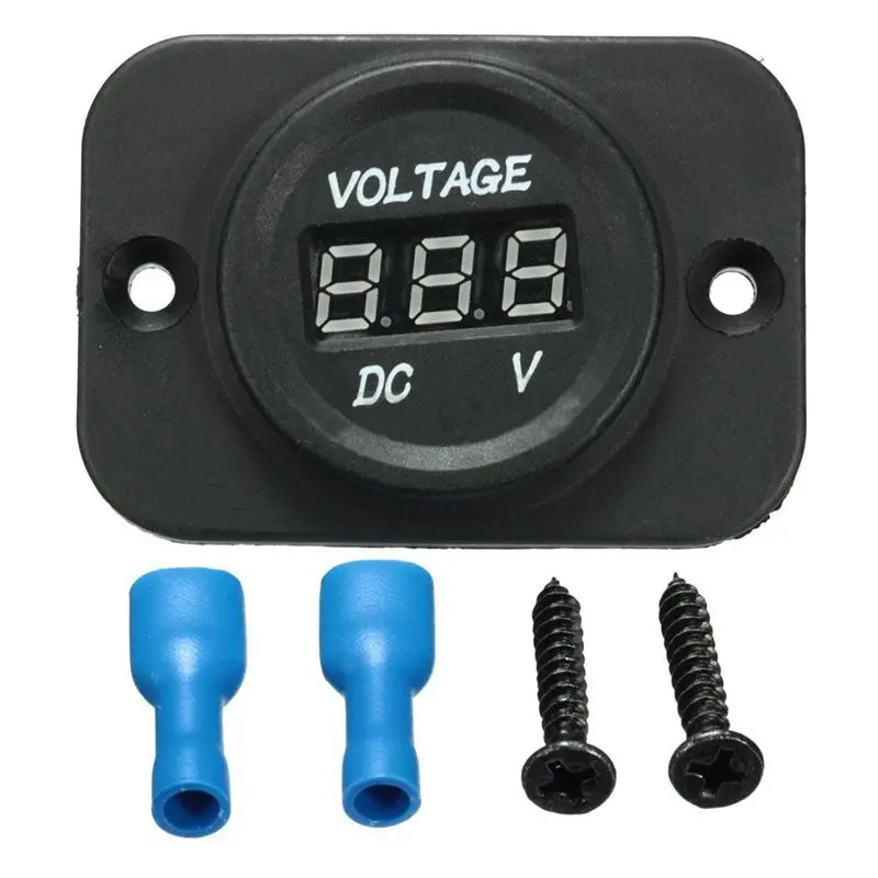 12V 24V Водонепроницаемый автомобиль мотоцикл светодиодный цифровой Дисплей