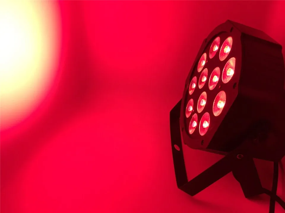 2 шт. CREE RGBW 12x12 Вт LED Flat SlimPar Quad Luce 4 в 1 DJ Wash Stage светильник dmx luce della lampada 4/8 channes|light dmx|stage