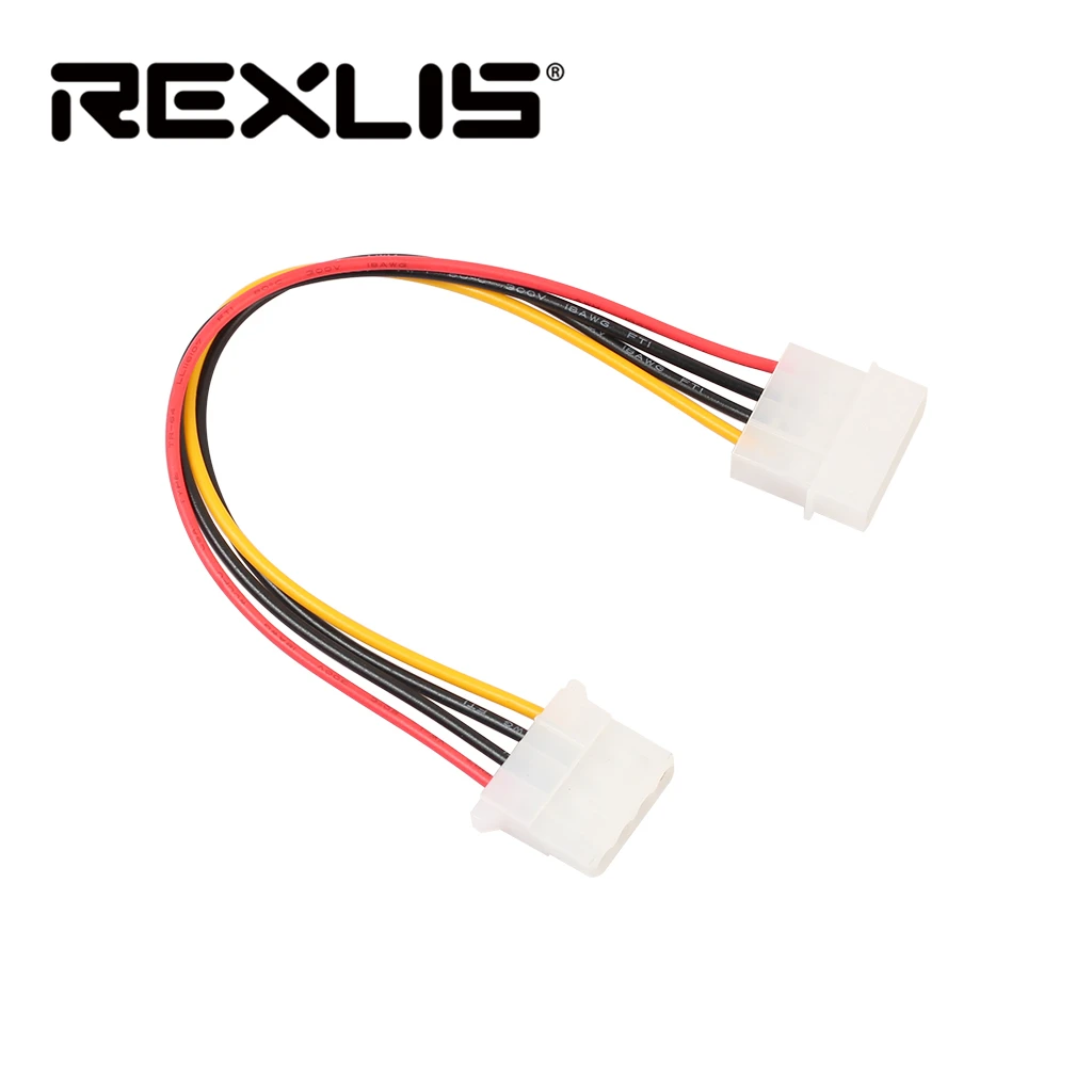 REXLIS 1 шт Высокое качество 4Pin IDE Мощность кабели 4 контактный разъем для Женский