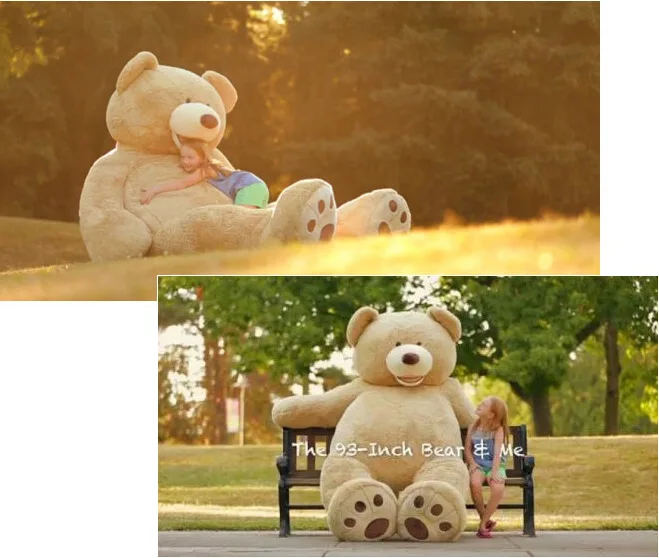 Настоящий супер большой гигантский американский большой медведь, большой Подарочный плюшевый мишка для девочек, подарок на день рождения для подруги, детские игрушки