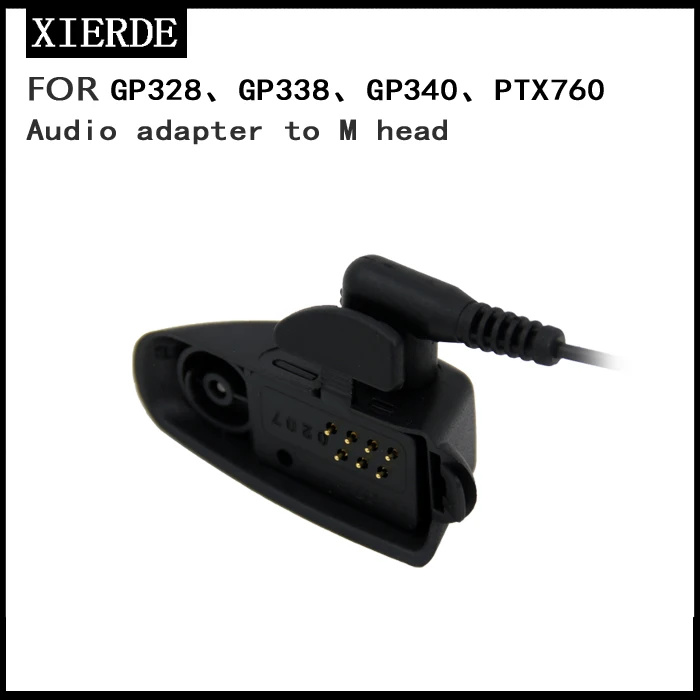 HLN9716D 2 шпильки аудиоаксессуары адаптер для Motorola GP340 GP328 PTX700 HT750 HT1250 PRO5150 PRO7150 PRO5450 GP338 GP380 GP360