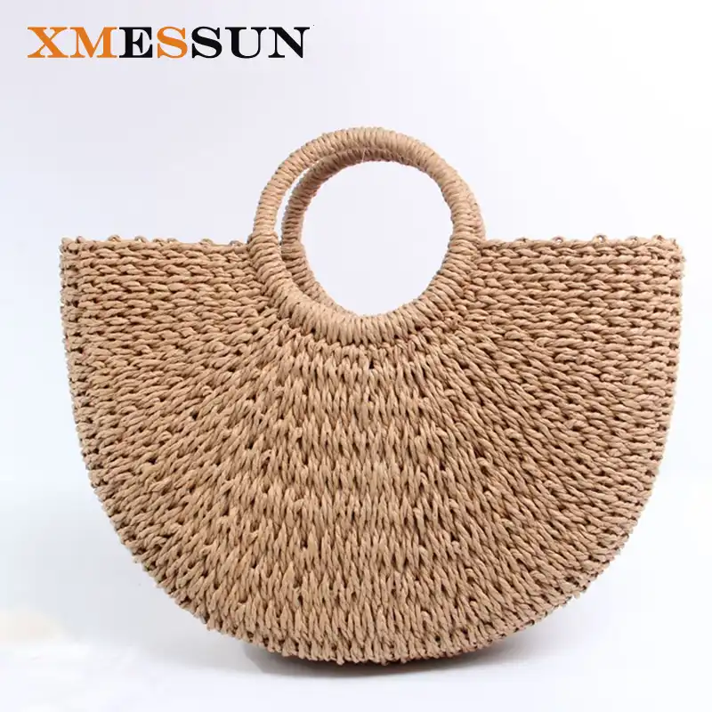 woven beach bag tote