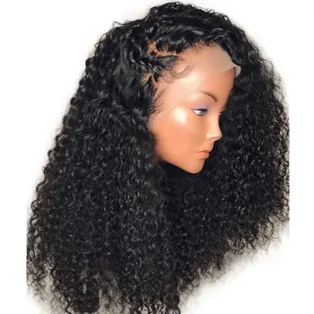 

ALIBELE WIG Malaysian Curly Lace Front Human Hair Wig 13x4 Pre Plucked Lace Front Wig With Baby Hair 150 Density Remy Human Wig
