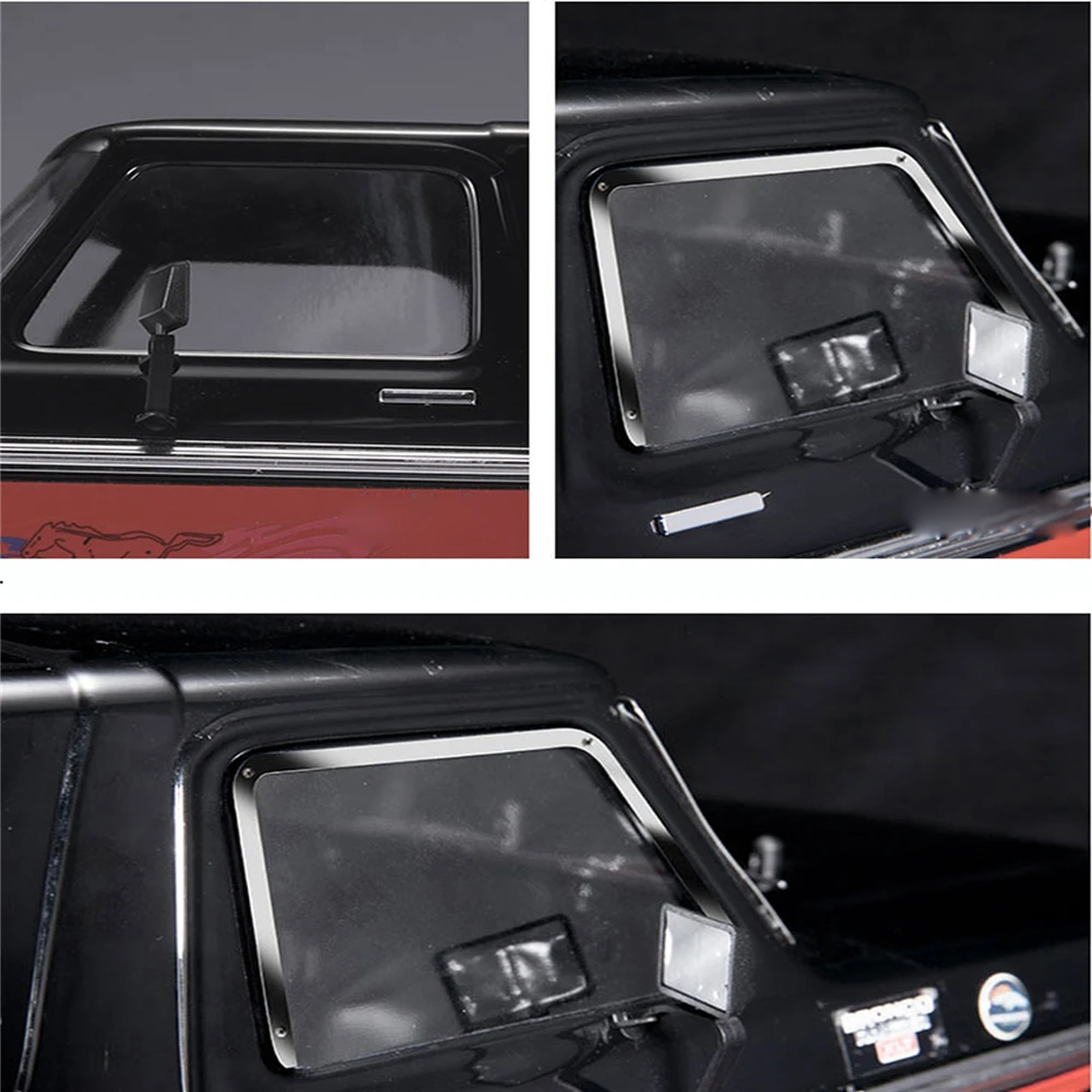 All Metal Windscreen Decoration Strip Side & Rear Window Frame for TRAXXAS TRX4 Ford Bronco RC Car Smooth Surface Beautiful