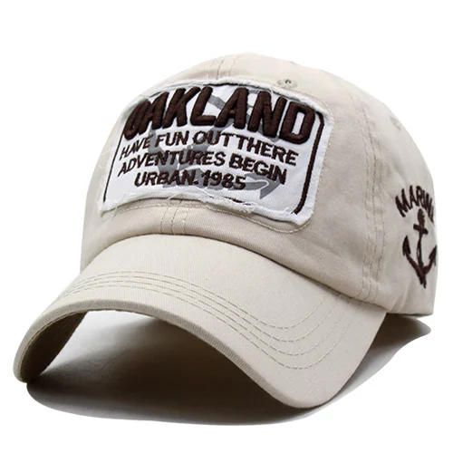 Мужская бейсболка s, Женская Бейсболка, брендовая Кепка от Окленда, кепка для мужчин, с вышитыми буквами Gorras, бейсбольная кепка - Цвет: no1 khaki