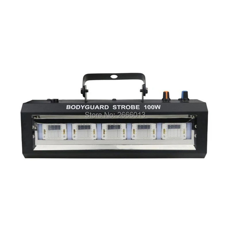 

RGB/White 100W LED Strobe Light,Sound/Adjustable Speed/Auto Control LED Flash Light, Disco Party Show LED Stage Strobe Projector