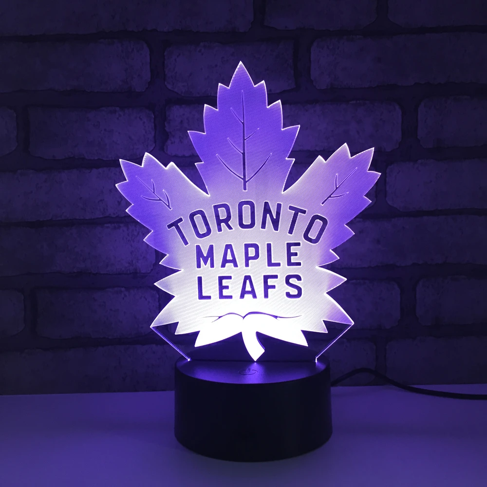 Toronto кленовый лист светодиодный RGB Ночной светильник 7 цветов меняющий Настольный