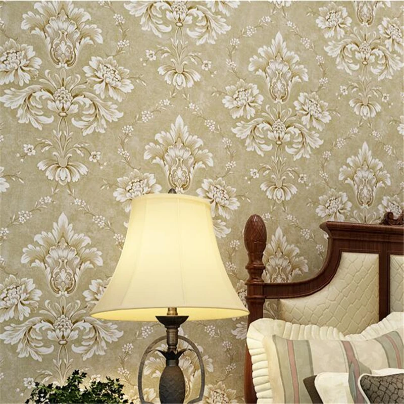 

beibehang Damascus relief wallpaper for living room 3d wall paper roll backdrop flooring paper papel de parede sala papier peint