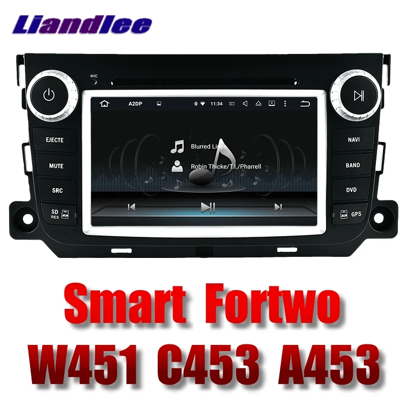 Liandlee Car Multimedia Player NAVI For Mercedes Benz For Smart Fortwo W451 C453 A453 2007~2017 Radio DVD Stereo GPS Navigation