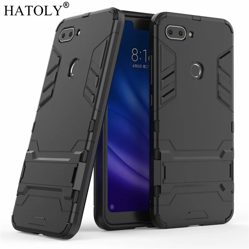 

HATOLY For Armor Case Xiaomi Mi 8 Lite Case Xiaomi Mi 8X Shockproof Robot Silicone Rubber Hard Back Cover For Xiaomi Mi 8 Lite