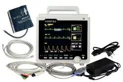 CONTEC 8,4 "ICU жизненно важных монитор пациента, ЭКГ + НИАД + SPO2 + PR + RESP + TEMP, CMS6000C, продажа