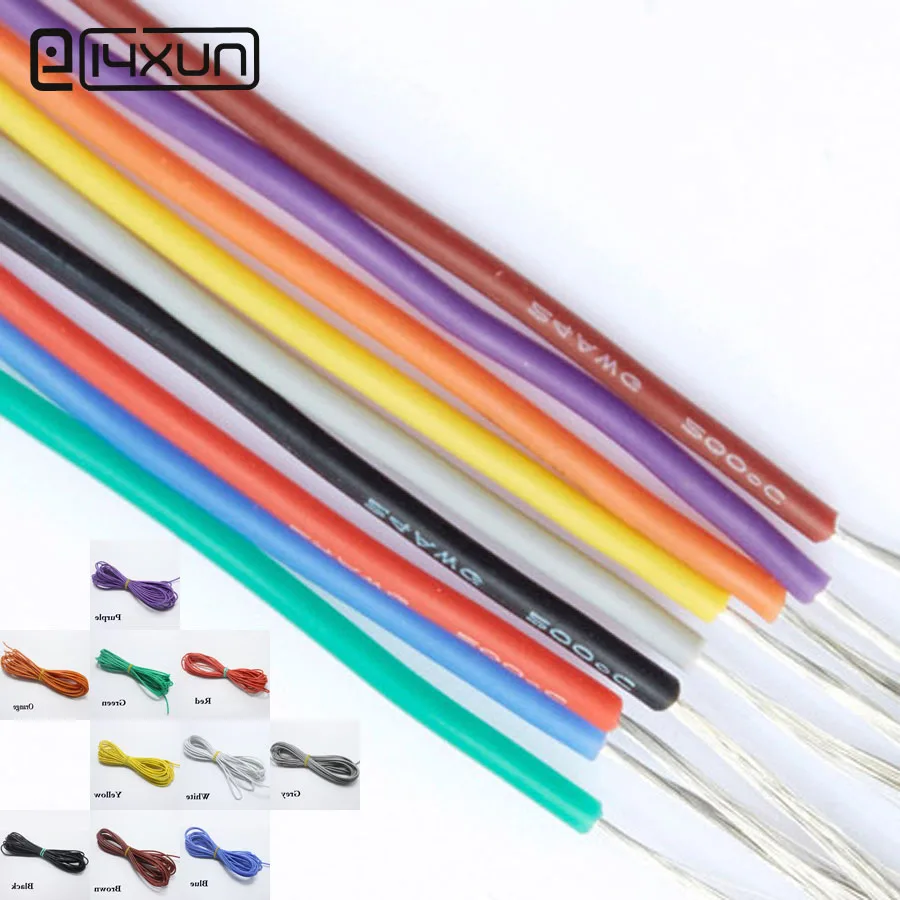 Силиконовый провод 24awg 5 метров сверхгибкий кабель 0 2 мм2 для