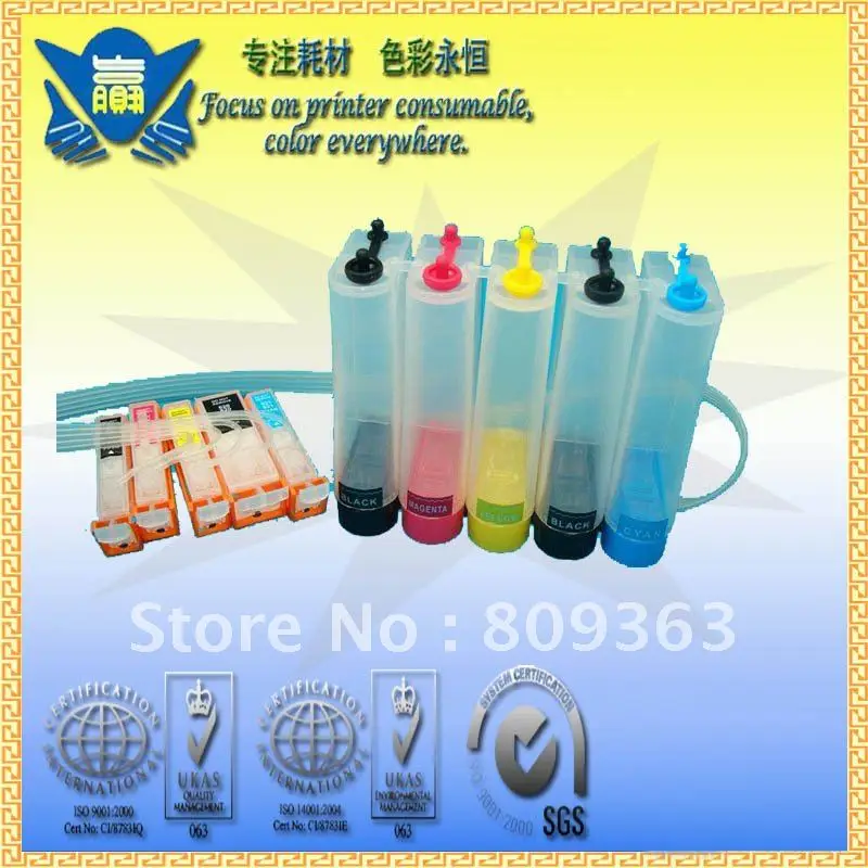 

CISS for HP178 Continuous Ink Supply System for Photosmart B8550/C6380/D5460/D7560/C309a/B8850/C5380/C5383/C6383/D5463