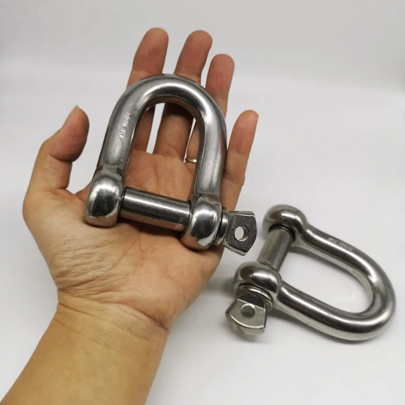 

16mm ,2pcs stainless steel 304 D- dee type shackle , High quality shackle