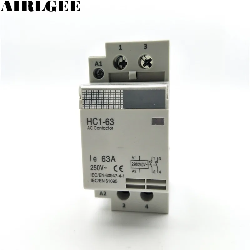 220/240V 63A 35mm DIN Rail Mount 2 Pole Definite Purpose Household AC