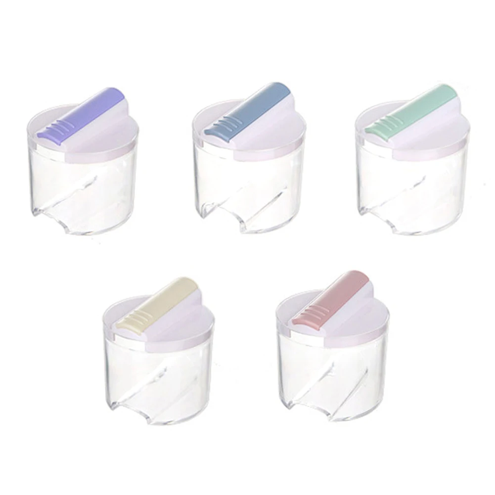 Practical Transparent Non-toxic Lightweight Convenient Pepper Shaker Multi Use Seasoning Box Non-stick Kitchen Supplies Round | Дом и сад