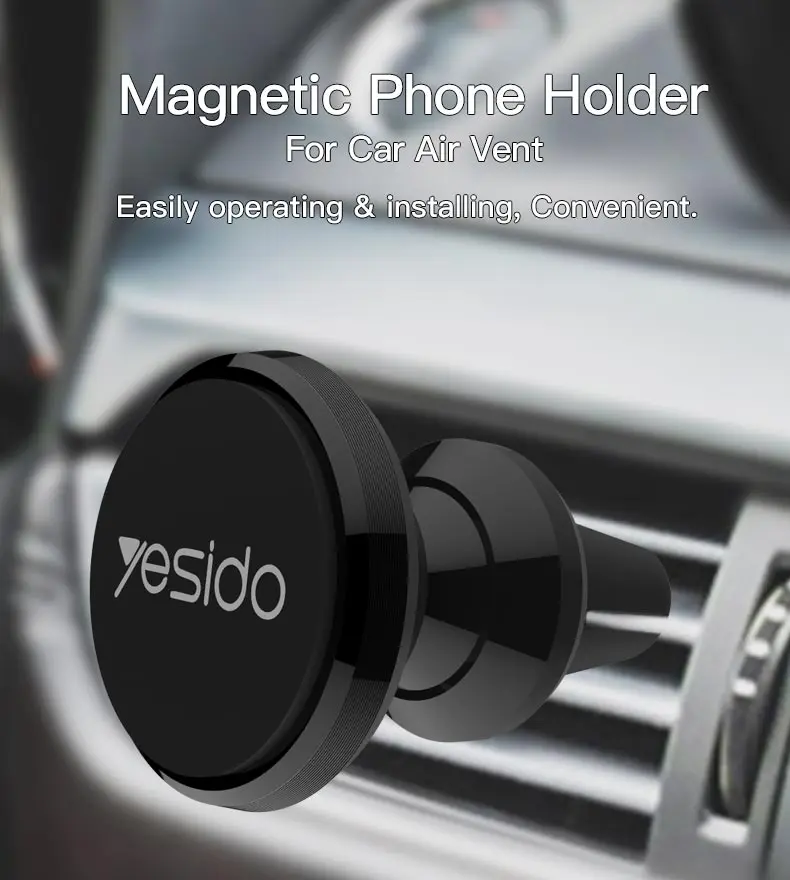 Universal Magnetic Car Air Vent Phone Holder Stand  (1)