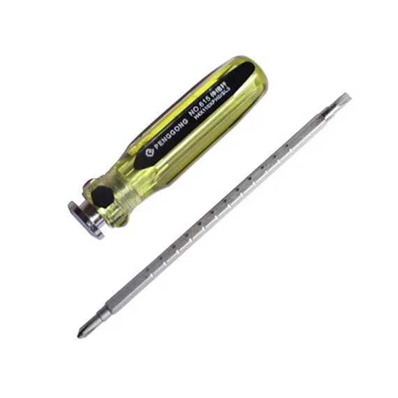 Adjustable Phillips Slotted Double Head Screwdriver 3mm 2 Way Step