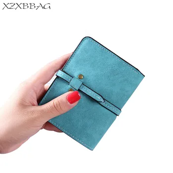 

XZXBBAG 2017 Fashion Women Short Wallet Multiple Card Holder Coin Purse Ladies Drawnstring Big Capacity Money Bag Female Handbag