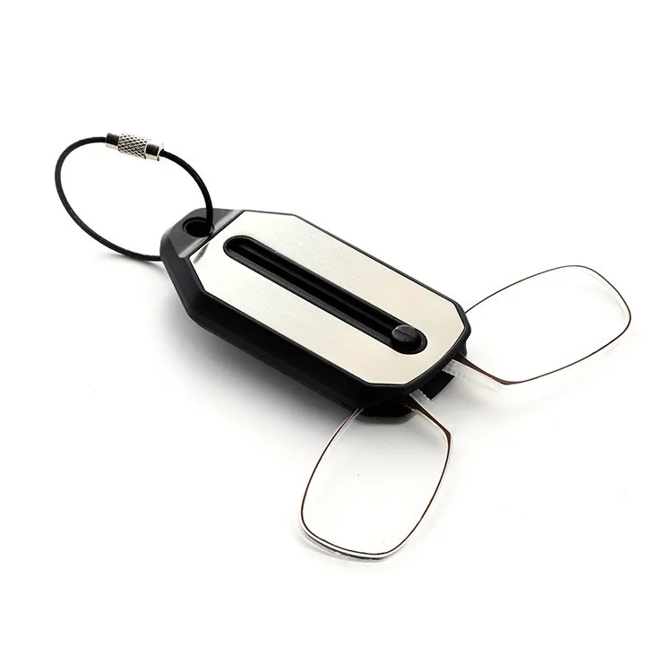 

Clip Nose Reading Glasses Mini Folding Reading Glasses Men And Women's Easy Carry With Key Chain Case Glass Made