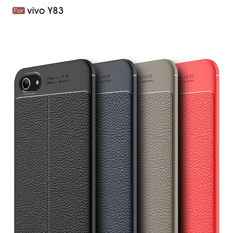 

For VIVO Y83 Case Cover Luxury Lichi Silicone Shockproof Armor Rubber Phone Cases For BBK VIVO Y83 Back Cover For VIVO Y83