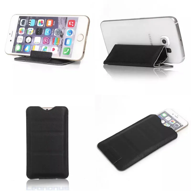 Universal Many Models Cell Phone Case Pouch PU Leather With Folded