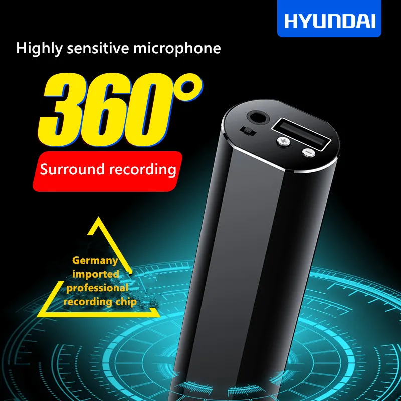 Yescool Mini Audio Voice Recorder 300 hours recording Magnetic professional Digital HD Dictaphone denoise long-distance hidden