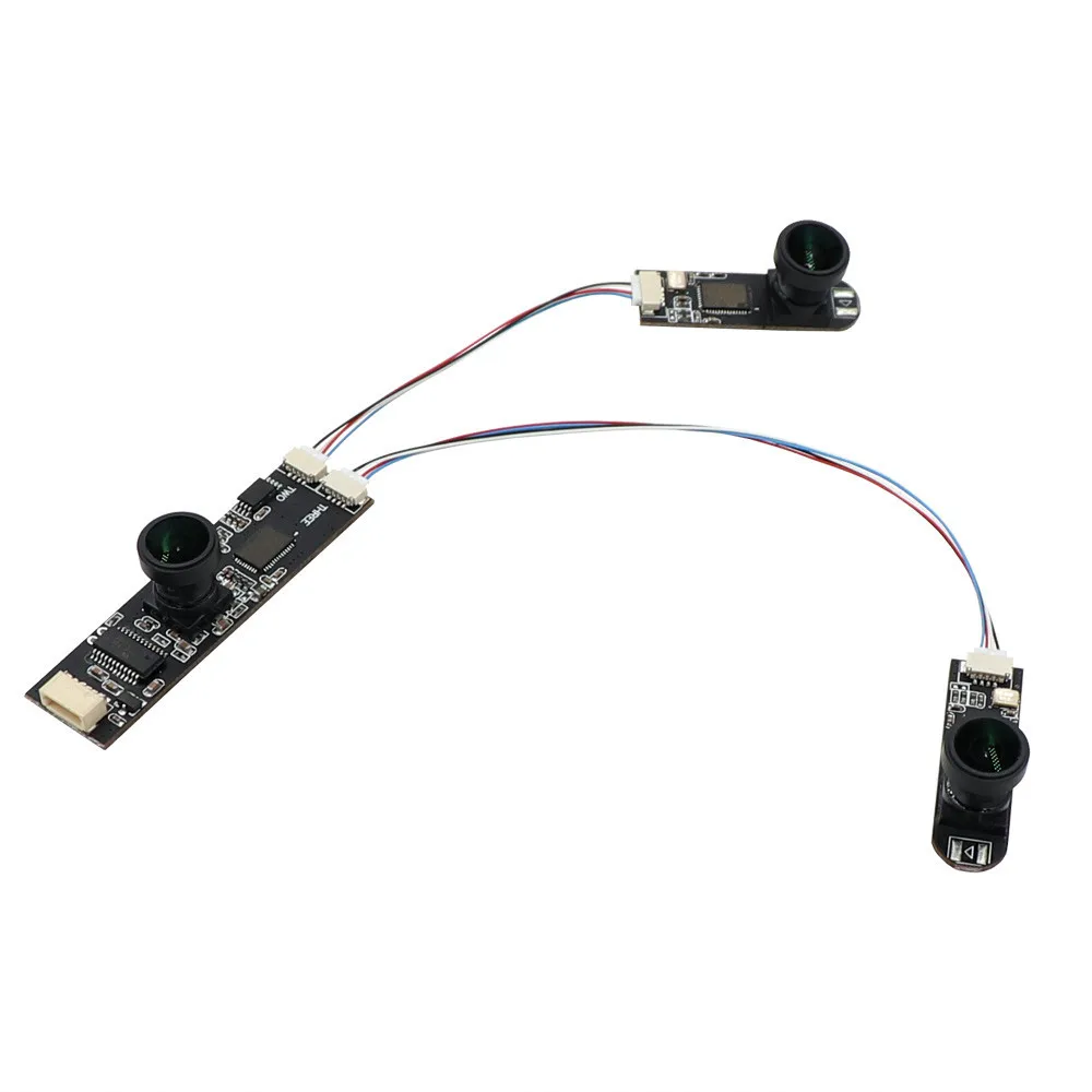

UVC HD Three Simultaneous USB Camera Module Wide View Angle MJPEG 30fps Industrial Plug Play Stereo Webcam