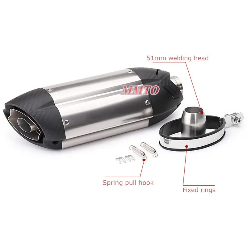Akrapovic выхлопная мотоциклетная горшка Echappement Escape Moto Mivv труба Universel DB killer глушитель