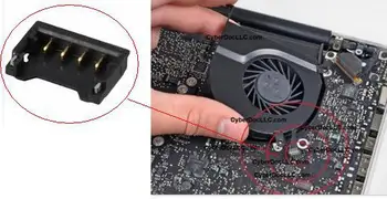 

new 4pin Fan and audio connector for Macbook pro for Macbook Air speaker fan fpc connector contact motherbard repair part