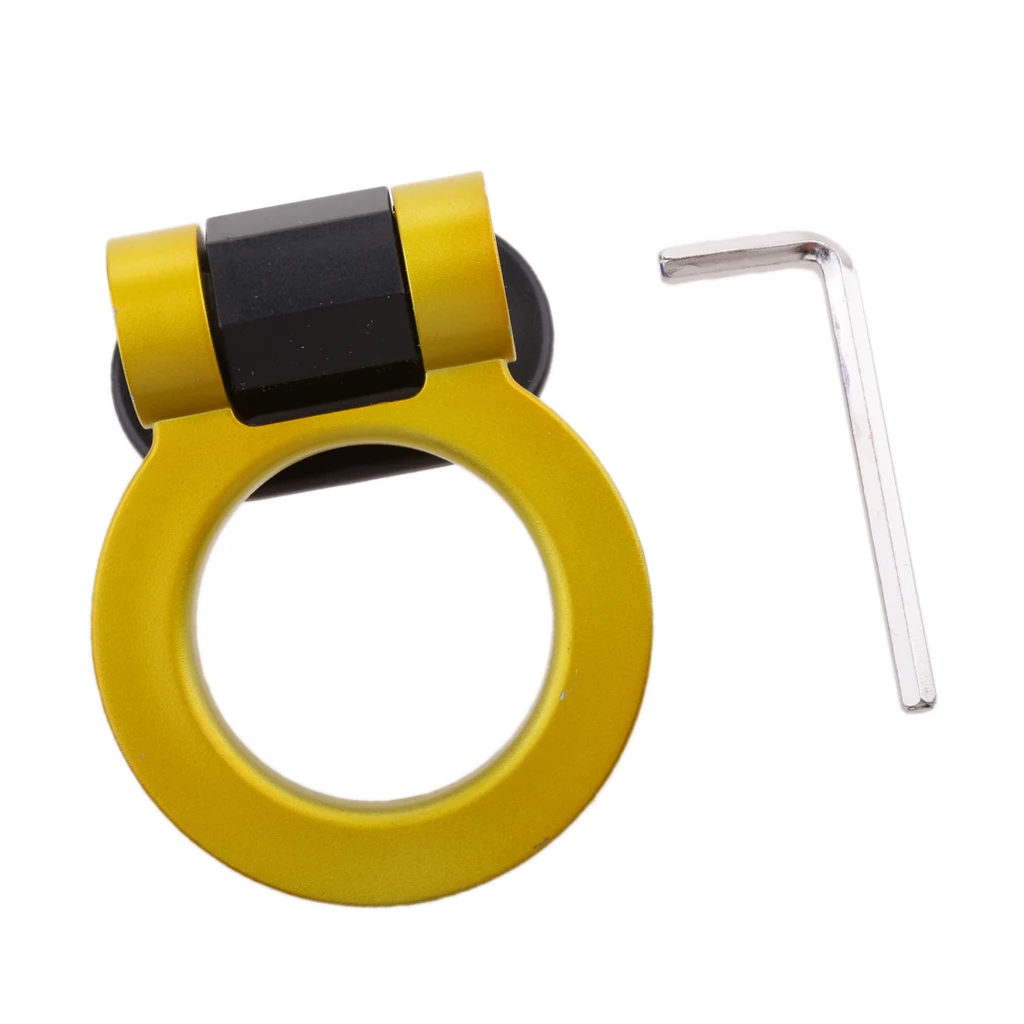 Racing Tow Hook Ring for Car SUV Front Rear Bumper Decoration ONLY ABS Plastic Apply Onto Bumper