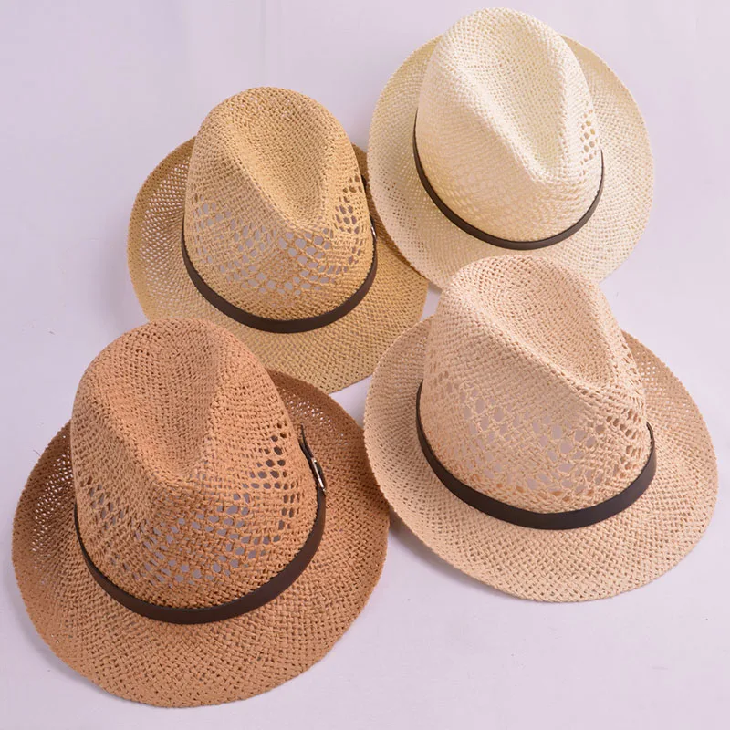 Летние соломенные шляпы для женщин и девушек, складные шляпы от солнца, летние пляжные шляпы для женщин и девушек, кожаный ремень, шапки chapeu feminino