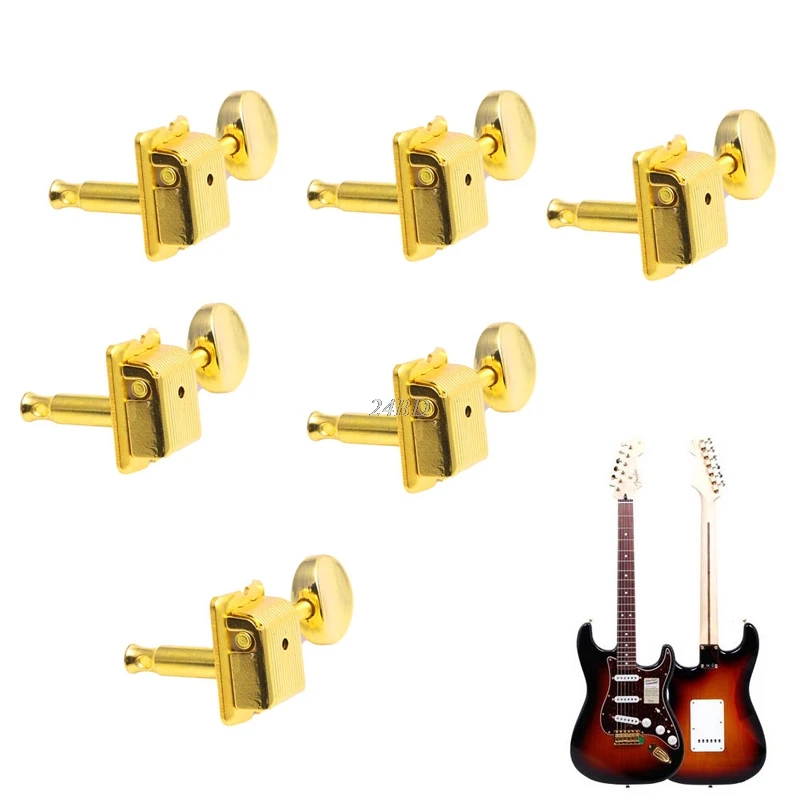 

Nickel Vintage Style Machine Heads Tuning Pegs For Strat 6PCS/SET JUL20_20