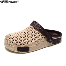 Летние мужские пляжные сандалии для улицы; мужские слипоны; Chaussures Homre Zapatos Masculino