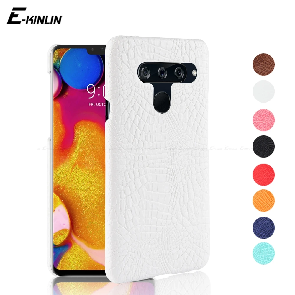 

Crocodile Pattern Snake Skin Leather Case For LG V50 V40 V35 V30S V30 G8 G7 Plus ThinQ G6 Q8 Q7 Q6a Q6 Alpha Stylus Stylo 3
