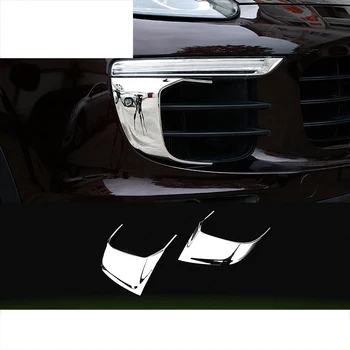 

lsrtw2017 Zinc alloy car daytime running light frame trims for porsche cayenne 2015 2016 2017