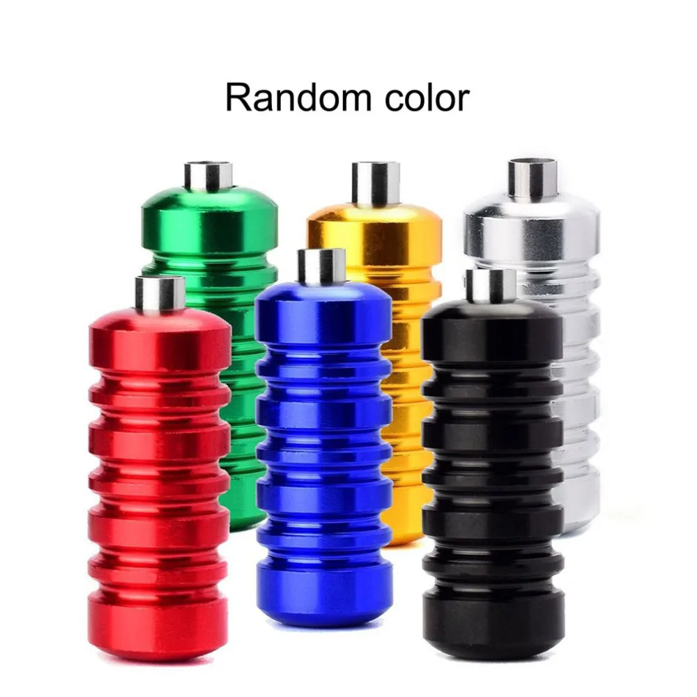 Professional Tattoo Tube Handle Stylish Ribbed Tattoo Aluminum Alloy