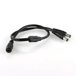 5.5x2.1 мм 1 Женский до 2 мужской AC DC Питание разветвитель кабель для видеонаблюдения Светодиодные ленты оптовая продажа