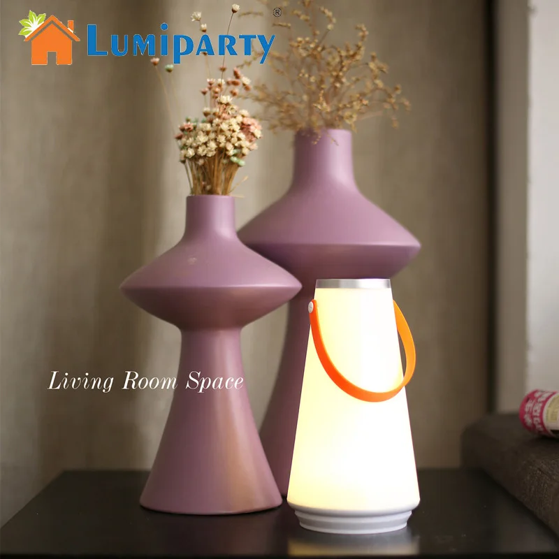 

LumiParty LED Night Light Portable Hanging Lamp Dimmable Rechargeable Night Light for Bedroom Living Room And Camping